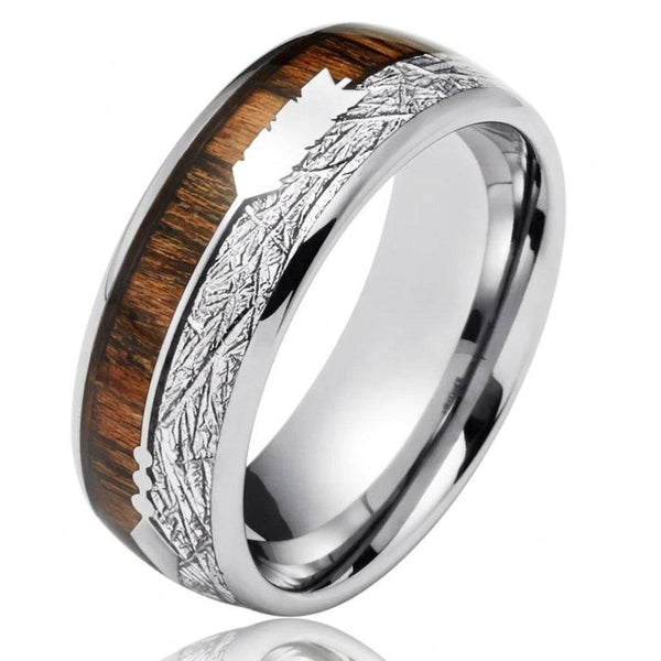 Gerard Wood-Look Inlay Band Ring - image 1