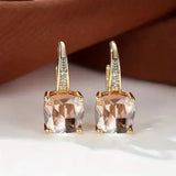 Caroline Stone Hoop Earrings | Gold-Tone — image 10