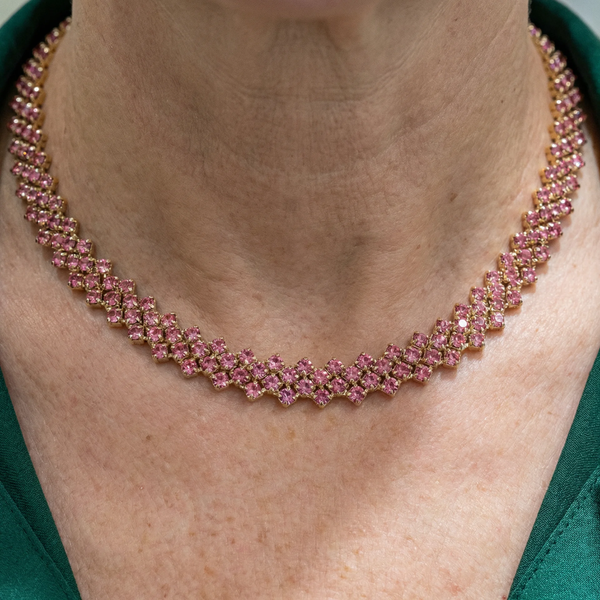 Cordelia Rose-Color Necklace | Silver-Tone — image 2