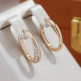 Penelope Gold-Tone Accent Hoop Earrings