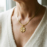 Cecilia Clover Necklace | Gold-Tone — image 2