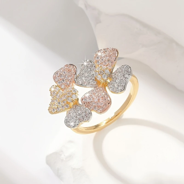 Maeve Nature-Inspired Ring | Gold-Tone
