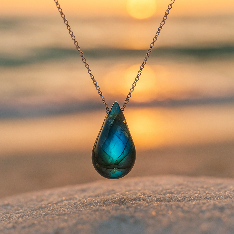 Nerissa Shimmering Stone Necklace - image 1