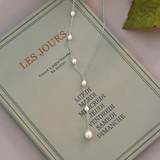 Ingrid Pearl-Look Necklace | Silver-Tone — image 3