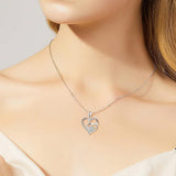 Ingrid Paw and Heart Sparkle Necklace | Silver-Tone — image 2