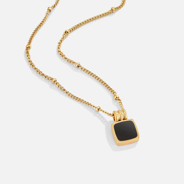 Annabel Black Pendant Necklace - image 5