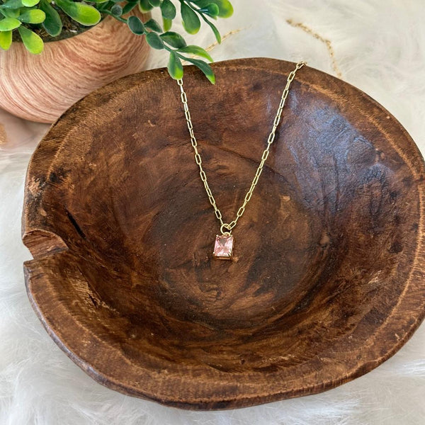 Louisa Emerald-Cut Pendant Necklace - image 2
