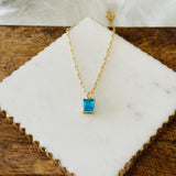 Louisa Emerald-Cut Pendant Necklace - image 3