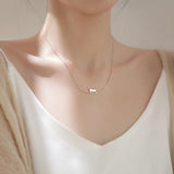 Daphne Climbing Cat Necklace | Silver-Tone