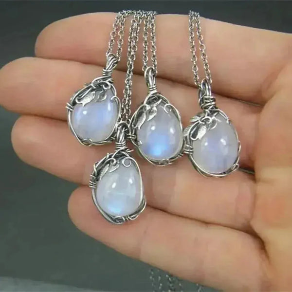 Gertrude Wire Moon Pendant Necklace - image 4
