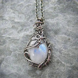 Gertrude Wire Moon Pendant Necklace - image 1
