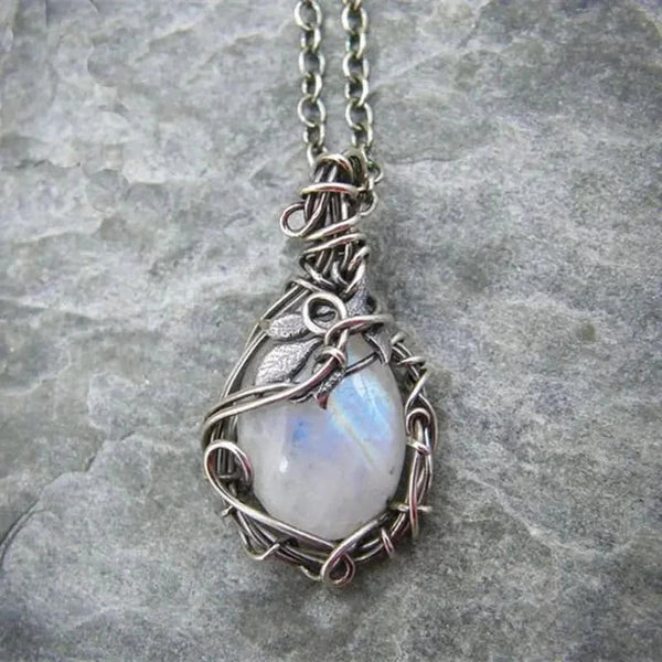 Gertrude Wire Moon Pendant Necklace - image 1