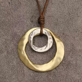Eunice Irregular Geometric Pendant Necklace - image 3