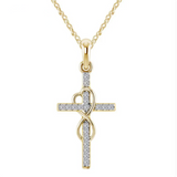 Bettina Cross Pendant Chain Necklace — Gold-Tone — image 2