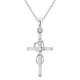 Bettina Cross Pendant Chain Necklace - image 4