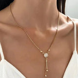 Flora Vintage-Style Gold-Tone Pendant Necklace