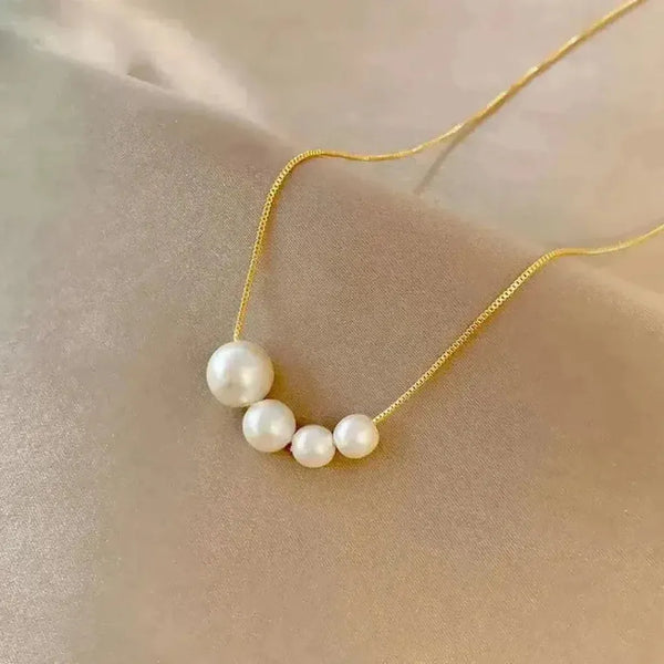 Jacqueline Bead Necklace | Gold-Tone — image 2