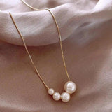 Jacqueline Bead Necklace | Gold-Tone
