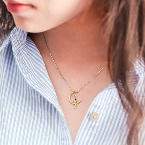 Phoebe Moon and Cat Drop Necklace - image 3