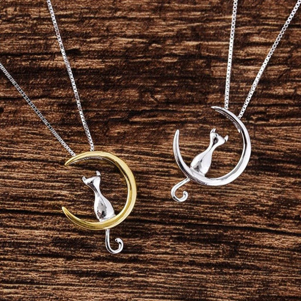Phoebe Moon and Cat Drop Necklace - image 1