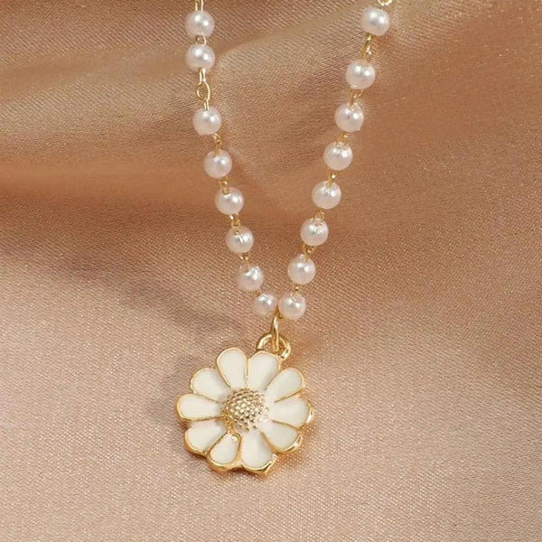 Elaine Daisy Drop Necklace - image 2