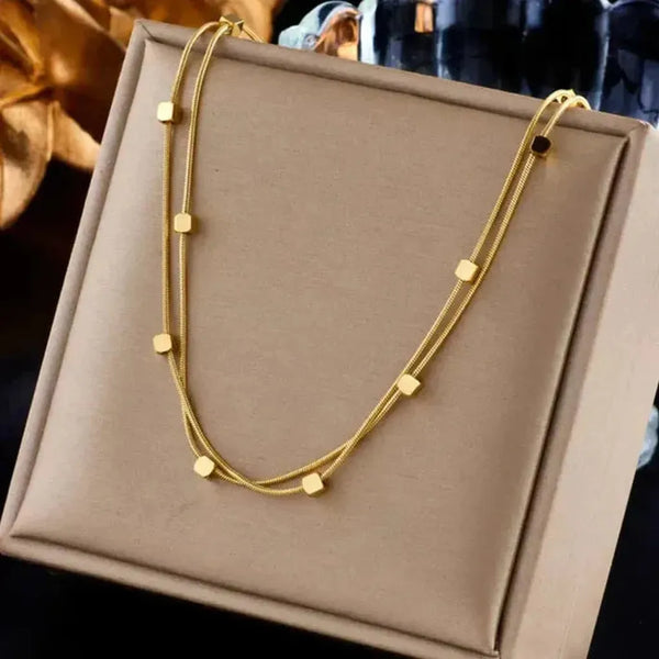 Eva Small Square Necklace - image 1