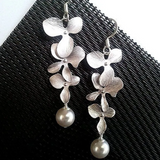 Florence Flower Necklace or Earrings | Silver-Tone — image 2