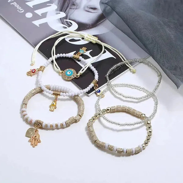 Cornelia Hamsa Bracelet Set - image 3