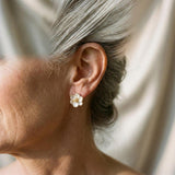 Una Petal Drop Earrings | Gold-Tone — image 2