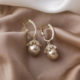 Geraldine Long Pearl-Look Drop Earrings - image 2