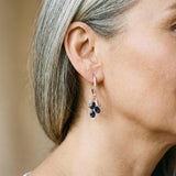 Helena Blue Sparkle Drop Earrings - image 2