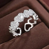 Valerie Sparkle Heart Rings - image 1
