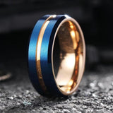 Walter Blue Band Ring | Rose-Gold-Tone — image 4
