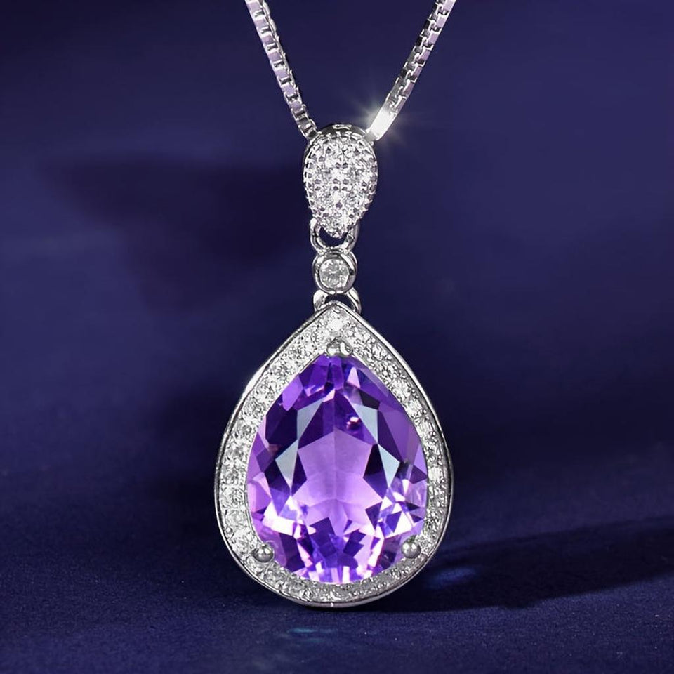 Jeanette Purple Necklace - image 1
