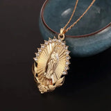 Florence Virgin Mary Medallion Necklace - image 3
