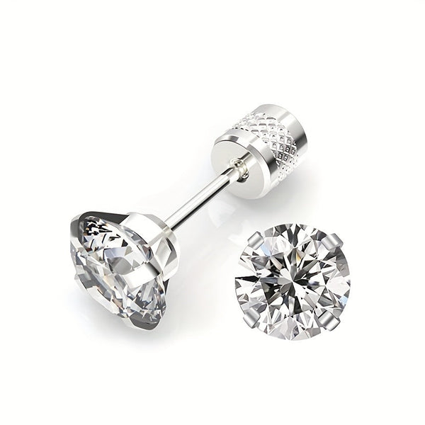 Oliver Solitaire Stud Earrings - image 1
