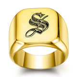 Nathan Initial Ring | Gold-Tone — image 19