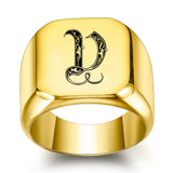 Nathan Initial Ring | Gold-Tone — image 22