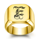 Nathan Initial Ring | Gold-Tone — image 5