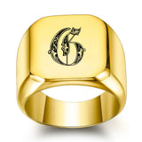 Nathan Initial Ring | Gold-Tone — image 7