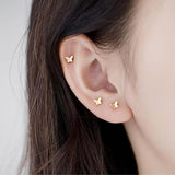 Melissa Small Bow Stud Earrings | Gold-Tone