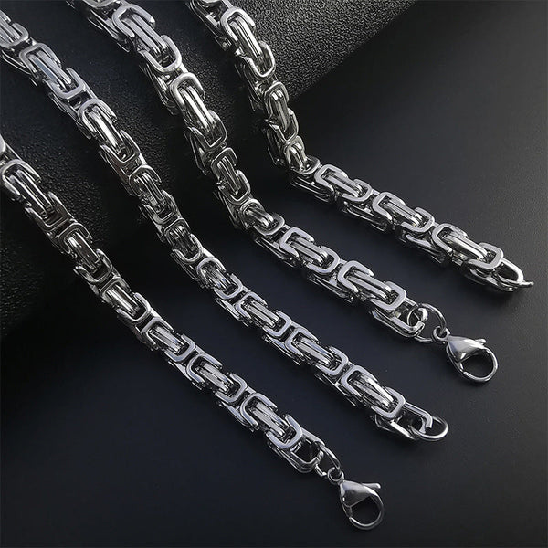 Nicholas Byzantine Chain Necklace | Silver-Tone — image 2