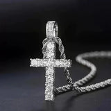 Ella Classic Cross Necklace — Silver-Tone — image 4