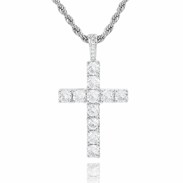 Adeline Cross Necklace — Silver-Tone — image 2
