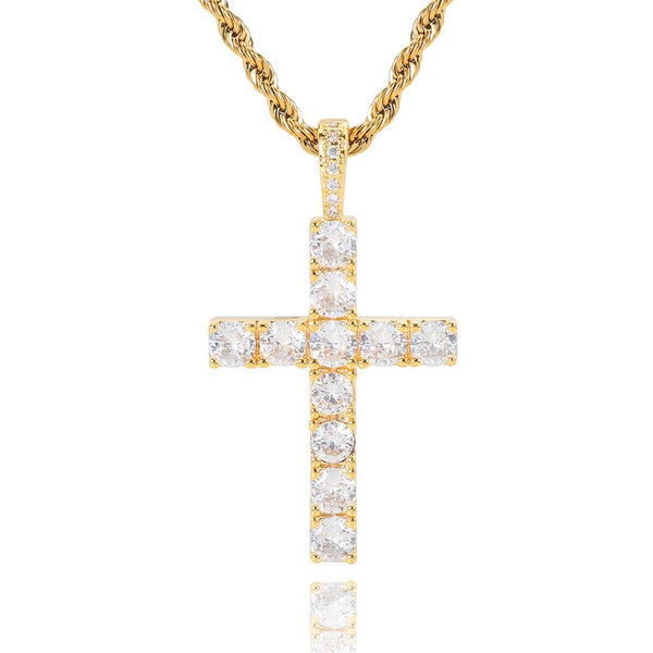Adeline Cross Necklace — Gold-Tone — image 1