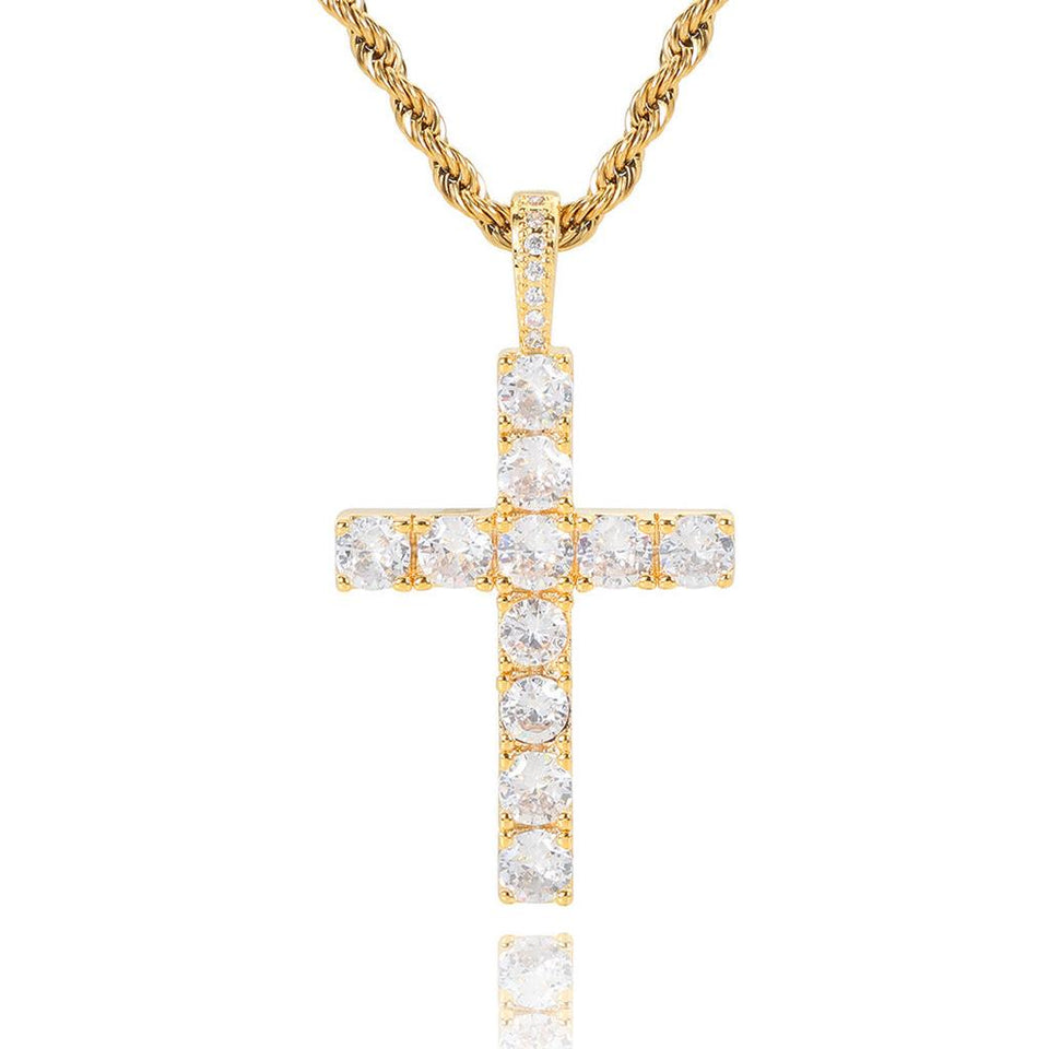 Adeline Cross Necklace — Gold-Tone — image 1