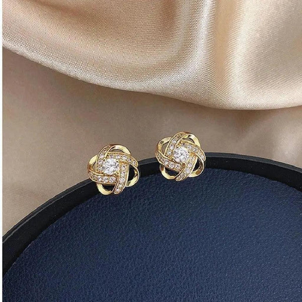 Maisie Floral-Pattern Cross Earrings - image 2