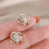 Maisie Floral-Pattern Cross Earrings - image 3