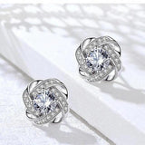 Maisie Floral-Pattern Cross Earrings - image 4