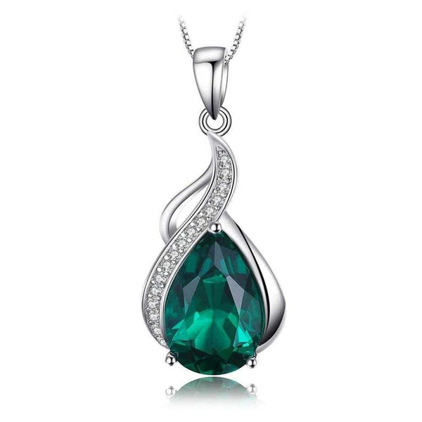 Miriam Green Pendant Necklace - image 1